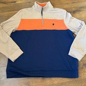 Izod Advantage Performance Sweater Men Size XLarge 1/4 Zip Pullover Outdoor